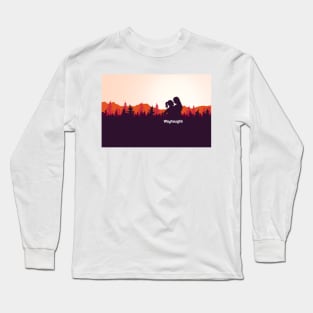 WayHaught Forest Sunset Silhouette - Wynonna Earp Long Sleeve T-Shirt